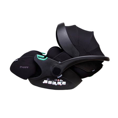 Автолюлька Peppy Verona I-Size 40-84 см (черный)