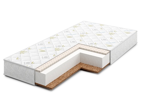 Матрас 15LUXE (120х60х16см) чехол трикотаж/3D сетка,холкон,кокос,латекс 3см с эф. памяти
