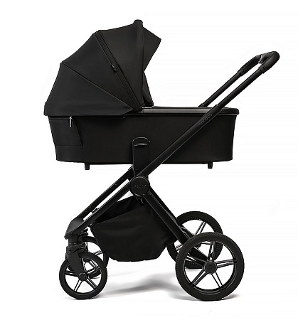 Коляска детская Peppy Monaco Plus 2 в 1 Black (черный), рама черная