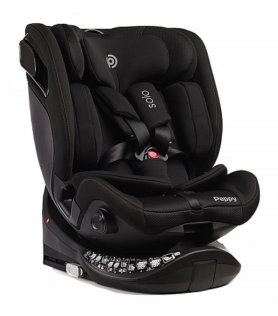 Автокресло Peppy Solo 0-36 I-Size 40-150 см (Black) черный