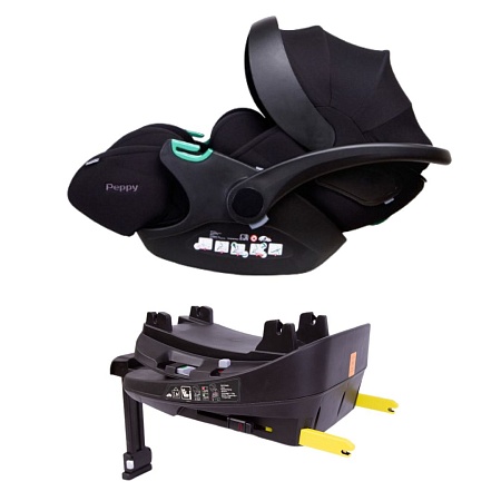 Автолюлька Peppy Verona I-Size 40-84 см + База Isofix поворотная на 360* (КОМПЛЕКТ)