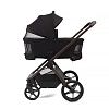 Коляска детская Peppy Soho 2 в 1 Black (черный), рама шоколад