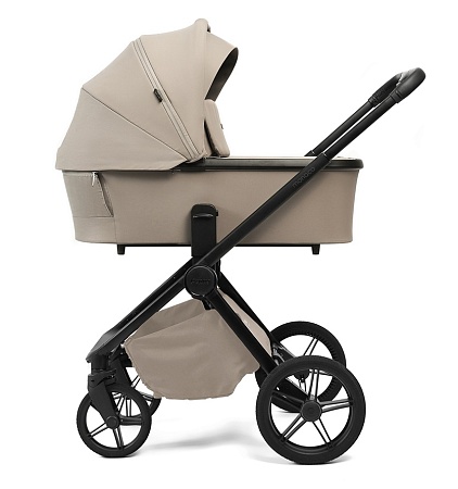 Коляска детская Peppy Monaco Plus 2 в 1 Sandstone (песочный), рама черная